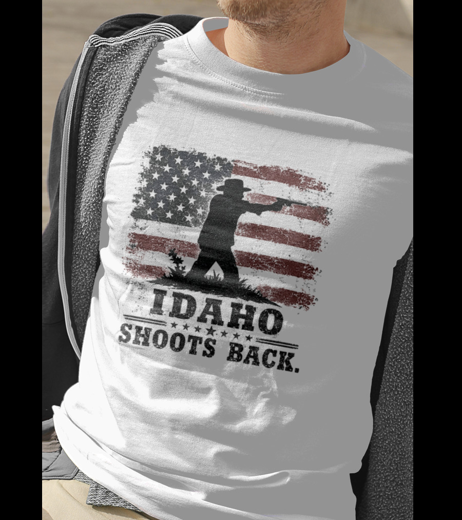 Idaho Shoots Back American Hero Flag T-Shirt