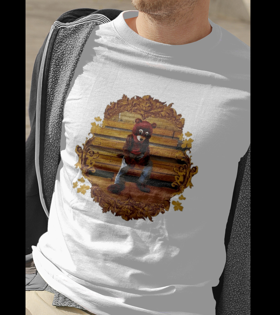Kanye West The College Dropout Bear Seated In Ornate Frame T-Shirt