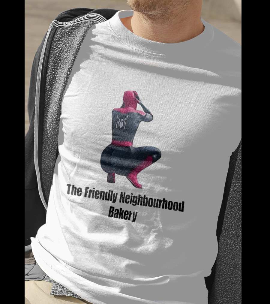Sexy Spider Man The Friendly Neighbourhood Bakery Pose T-Shirt