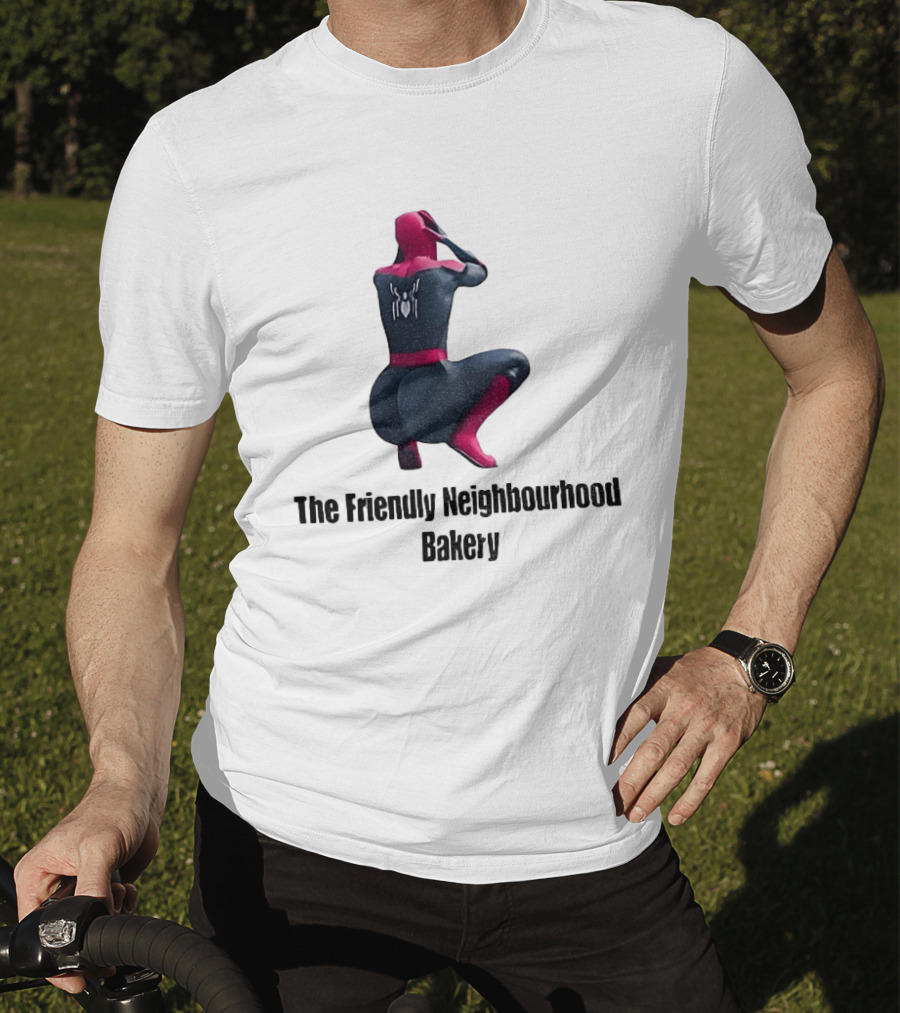Sexy Spider Man The Friendly Neighbourhood Bakery Pose T-Shirt