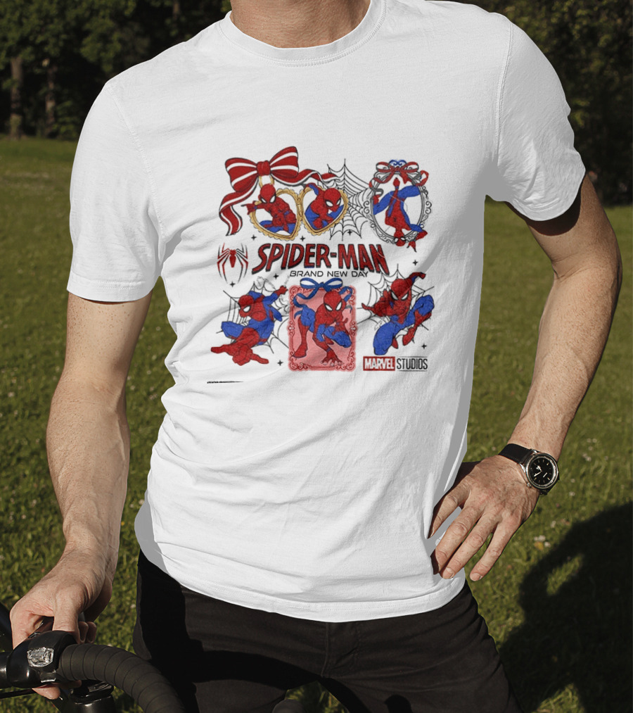 Spider Man Brand New Day Marvel Studios Masked Web Hero Coquette Superhero T-Shirt