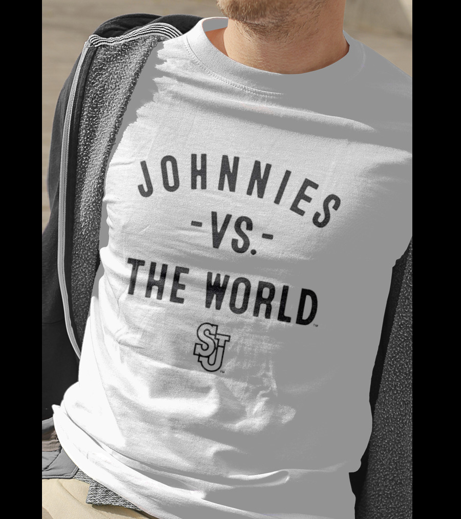 Johnnies Vs. The World SJ St. John's Red Storm Football 2026 T-Shirt