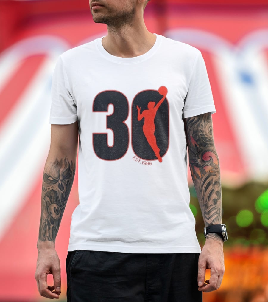 WNBA 30th Anniversary 1996 Basketball Player T-Shirt