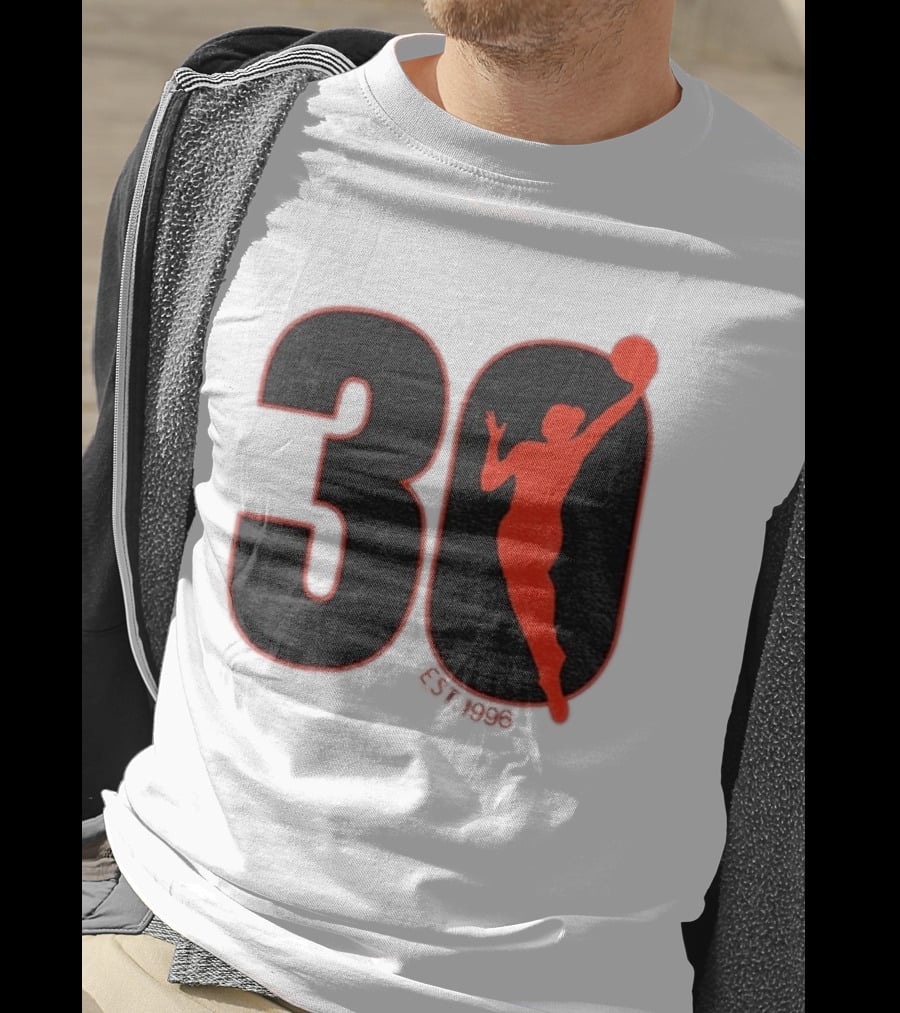 WNBA 30th Anniversary 1996 Basketball Player T-Shirt