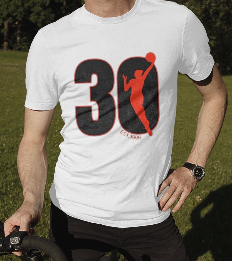 WNBA 30th Anniversary 1996 Basketball Player T-Shirt