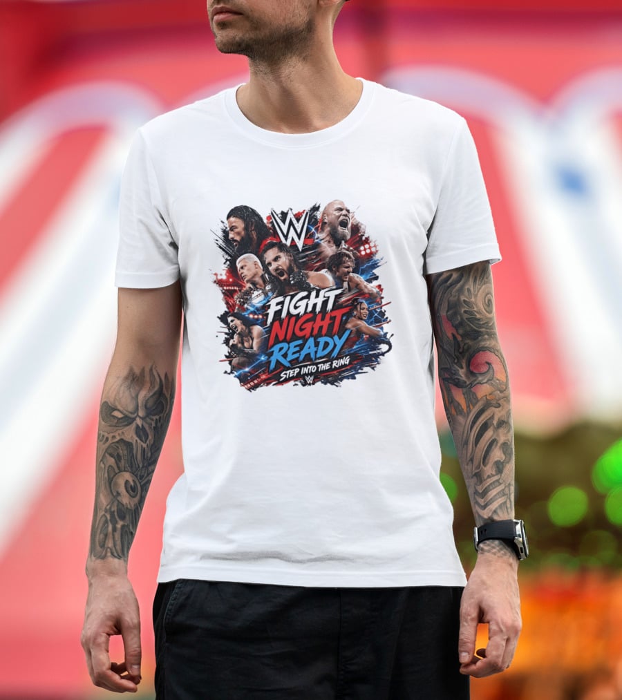 WWE Fight Night Ready Step Into The Ring SummerSlam Superstars T-Shirt