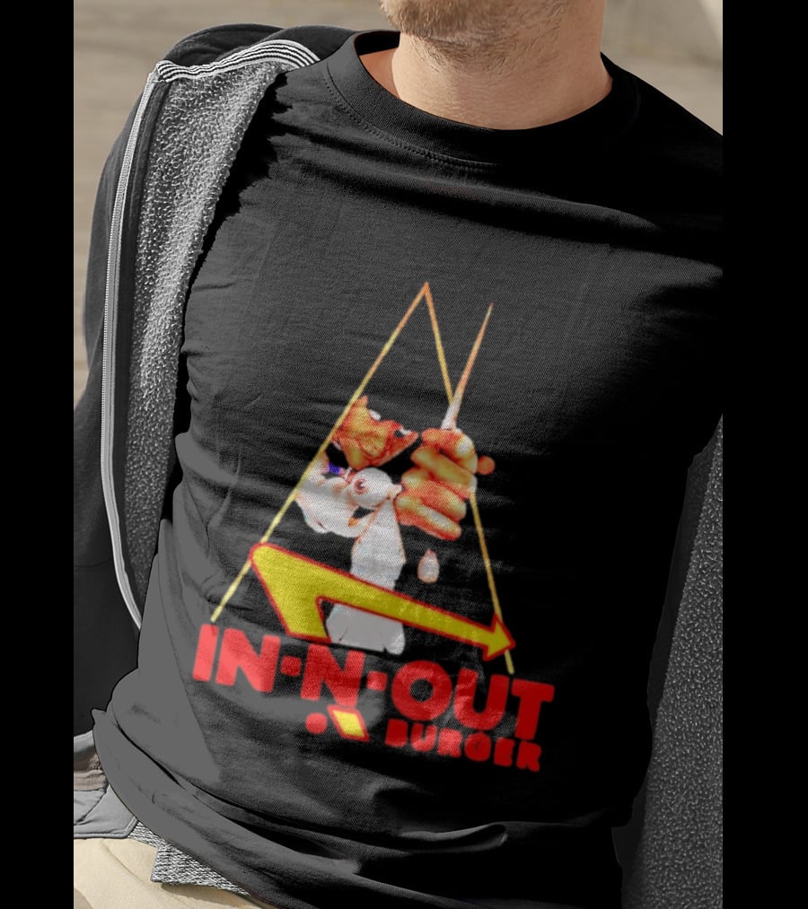 A Work Orange In N Out Burger Logo Mashup T-Shirt