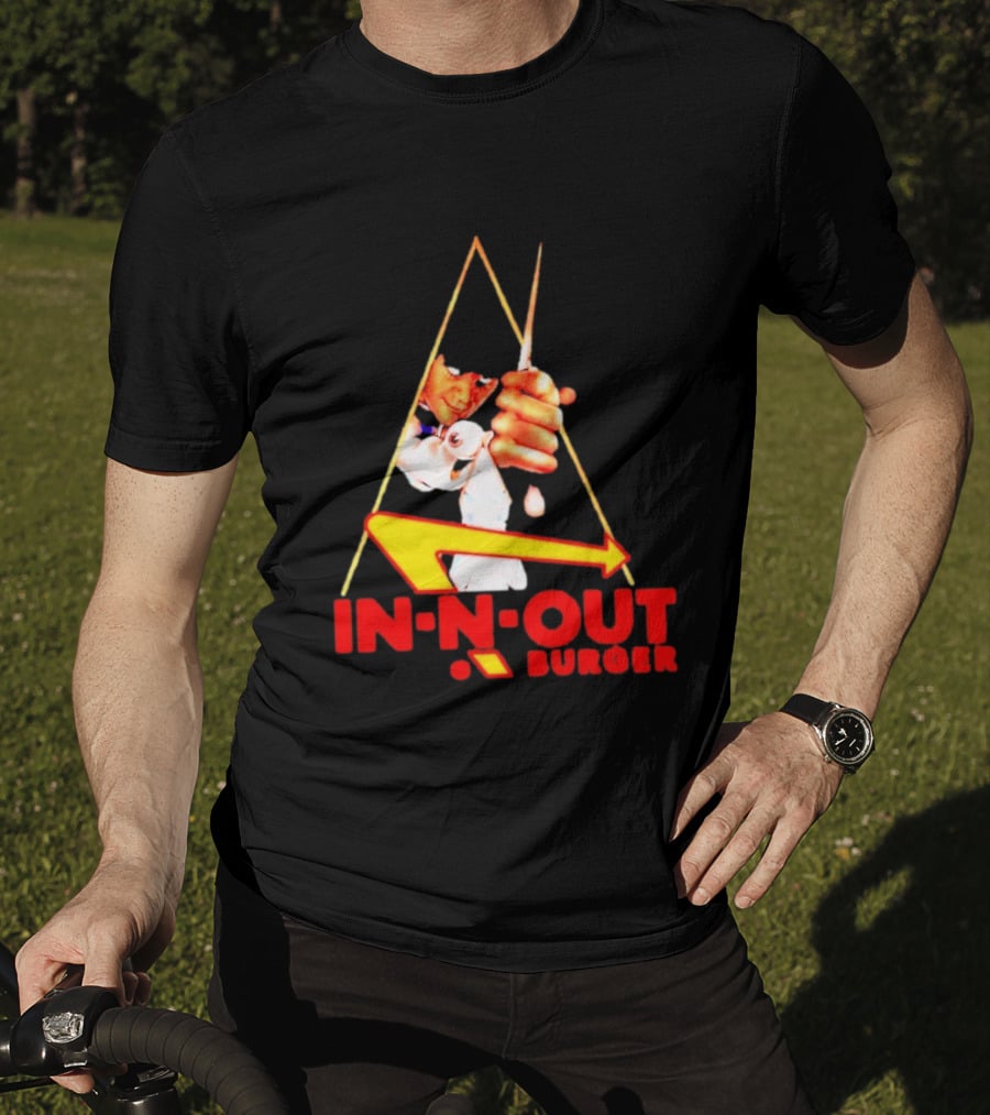 A Work Orange In N Out Burger Logo Mashup T-Shirt