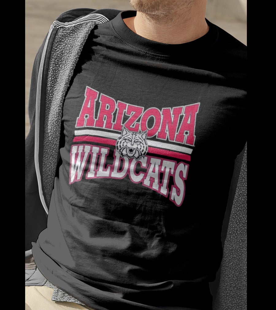 Arizona Wildcats NCAA Head Red White Stripes T-Shirt