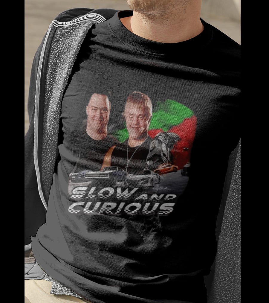 Slow And Curious Racing Car Men With Down Syndrome T-Shirt