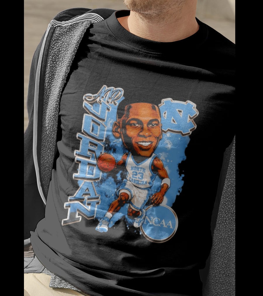 Mr Jordan North Carolina Tar Heels NCAA Basketball 23 T-Shirt