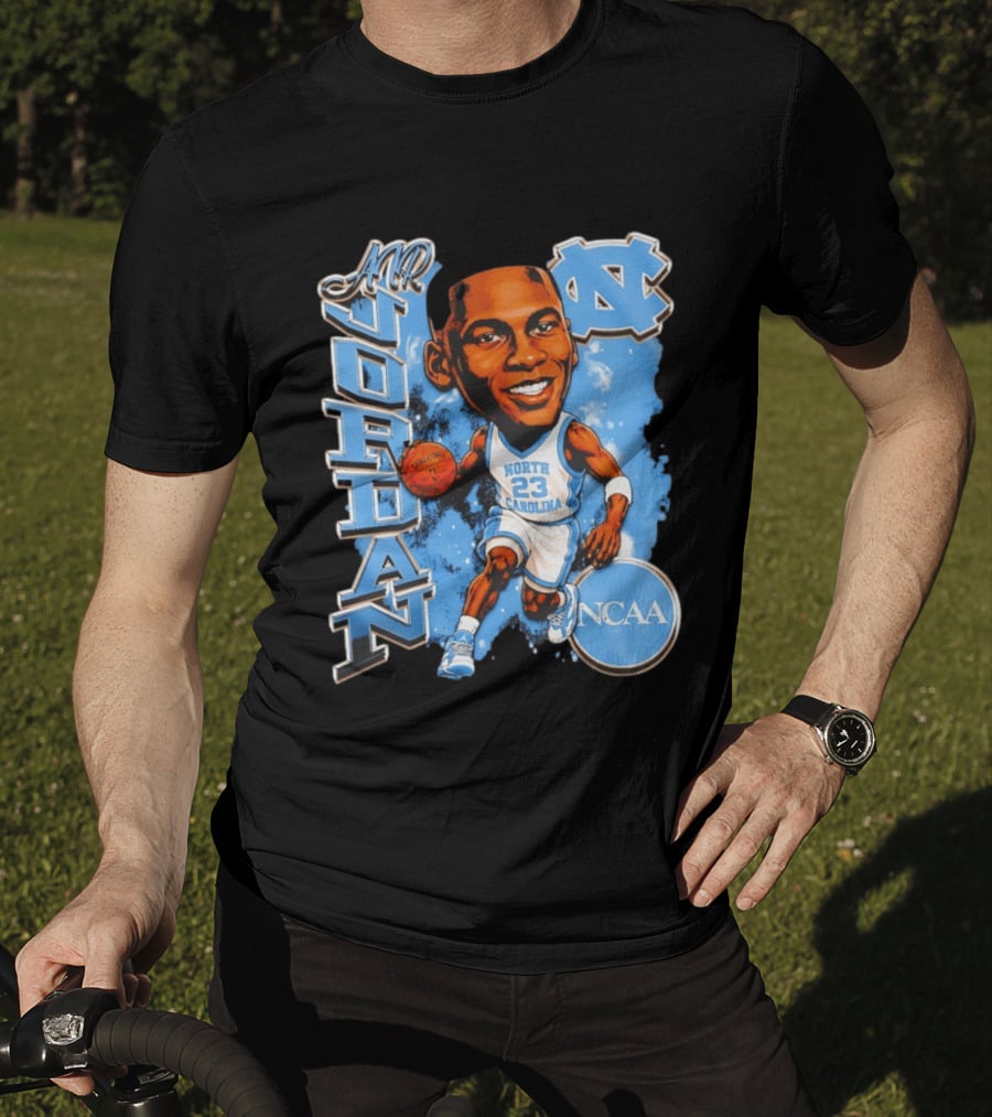 Mr Jordan North Carolina Tar Heels NCAA Basketball 23 T-Shirt
