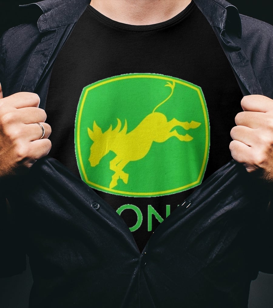 Donk Green And Yellow Farming Donkey T-Shirt