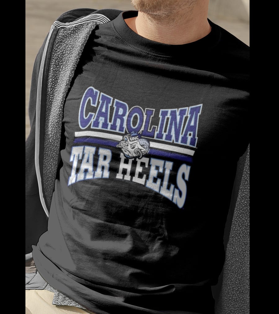 Carolina Tar Heels Cartoon Ram Head NCAA Unc T-Shirt