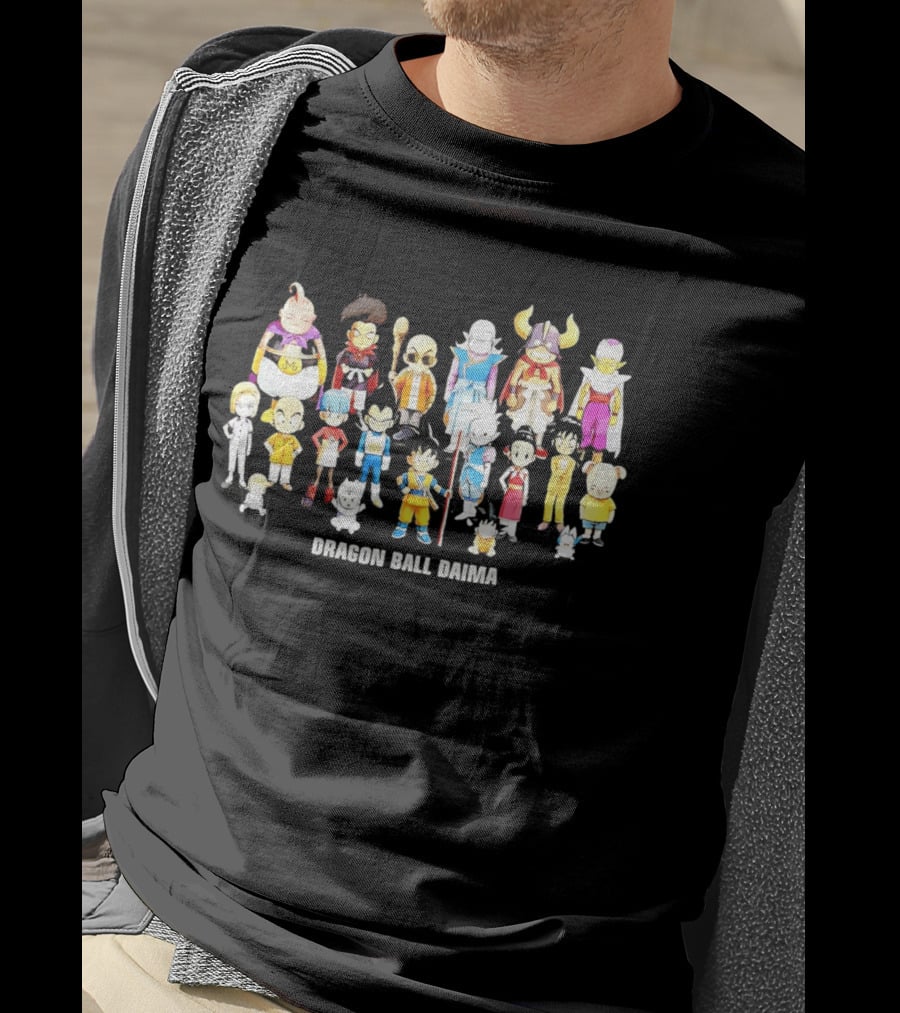Dragon Ball Daima Chibi Anime Characters Lineup T-Shirt