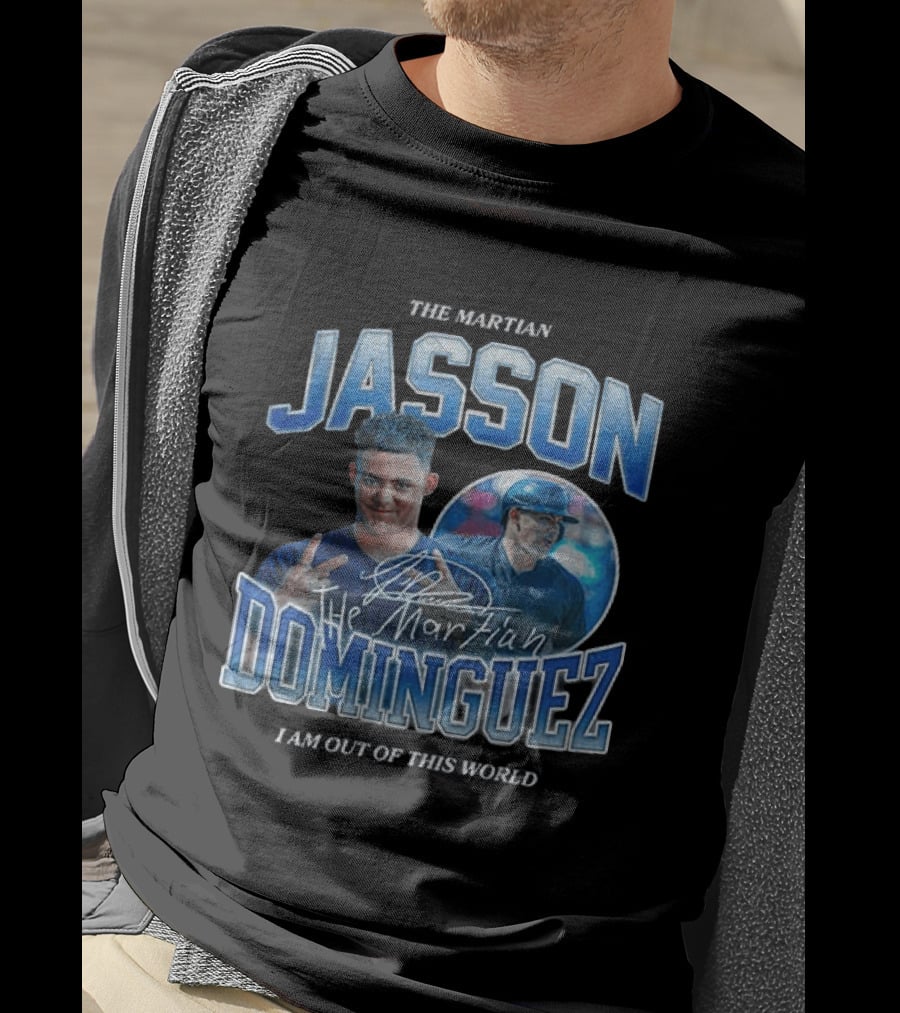 The Martian Jasson Dominguez New York Yankees I Am Out Of This World T-Shirt