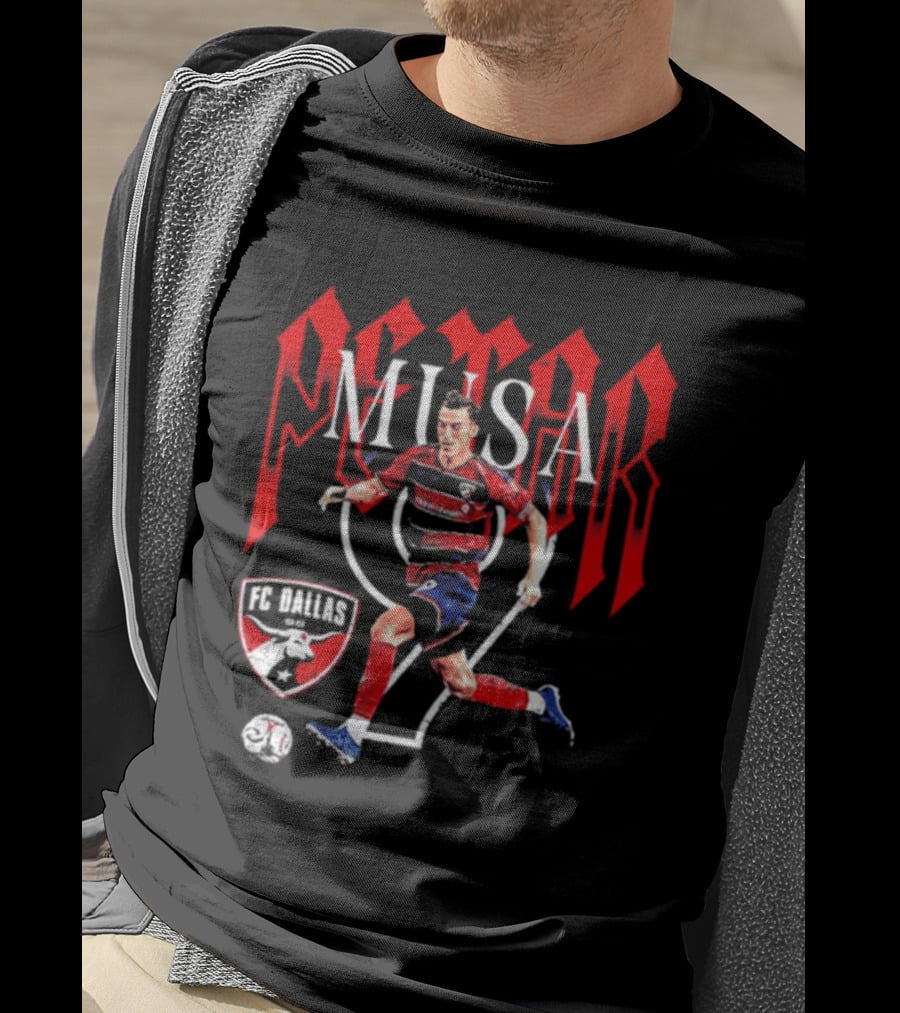 Petar Musa FC Dallas Number 9 Player Soccer T-Shirt