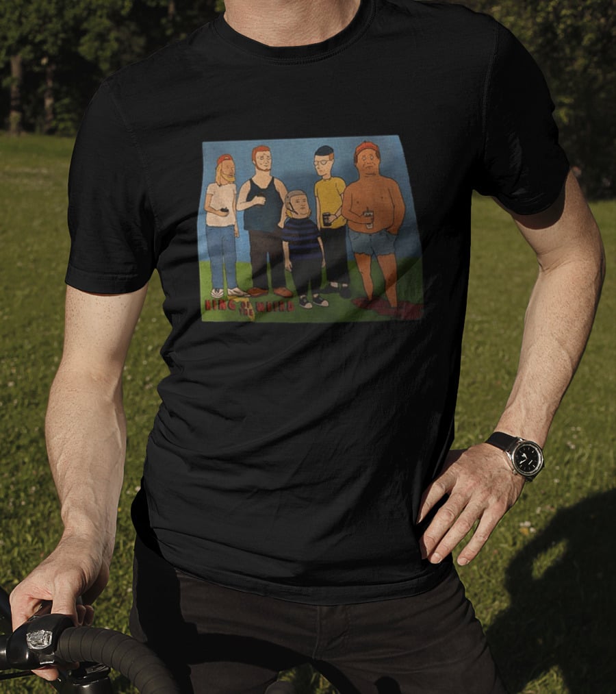 King Of The Weird King Of The Hill Characters Holding Drinks T-Shirt
