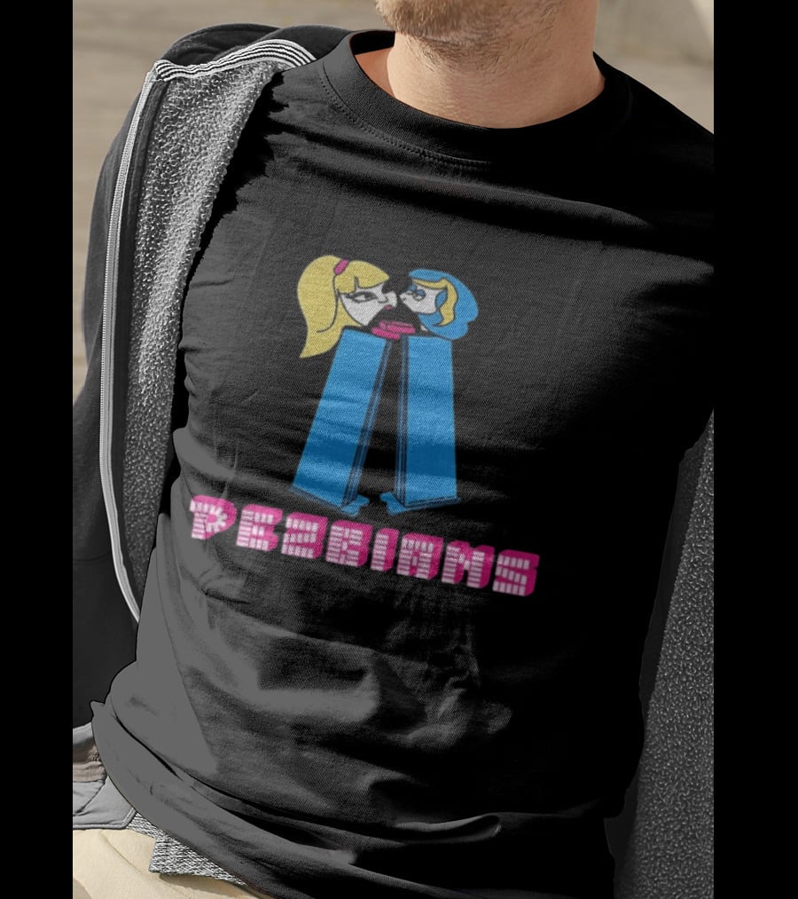 Pezbians The Powerpuff Girls Pez Dispenser Mashup T-Shirt