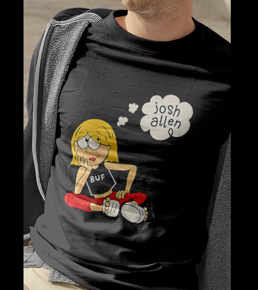 Lizzie McGuire BUF Josh Allen Dreaming Cartoon T-Shirt