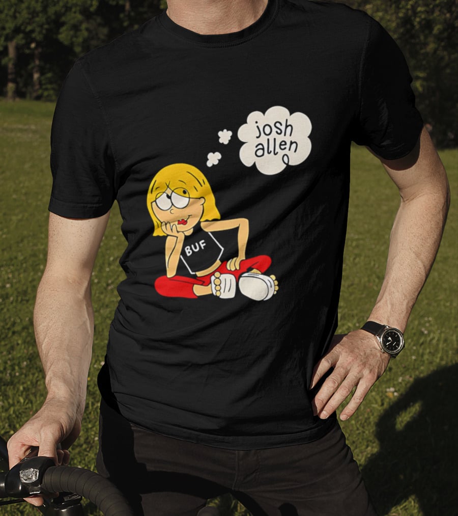 Lizzie McGuire BUF Josh Allen Dreaming Cartoon T-Shirt