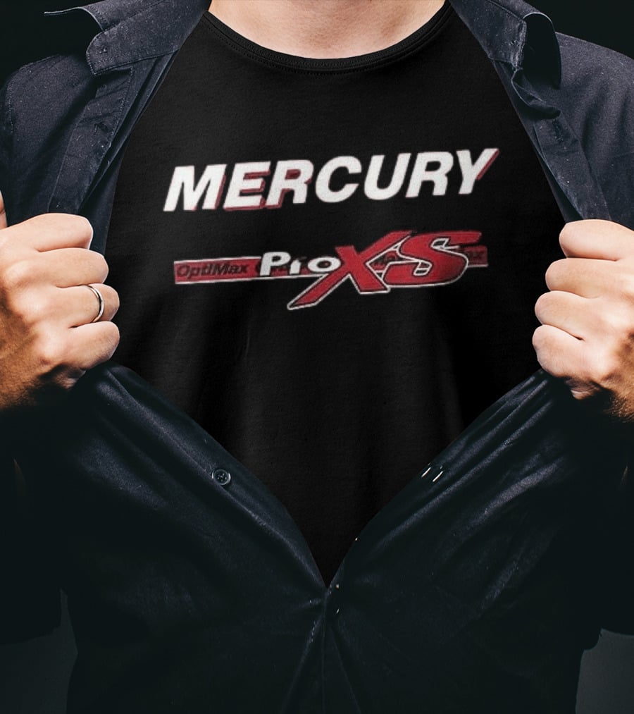 Mercury OptiMax Pro XS Marine Engine Printed Oversized T-Shirt