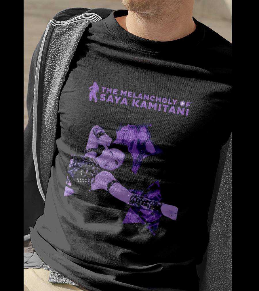 The Melancholy Of Saya Kamitani Purple Aesthetic T-Shirt