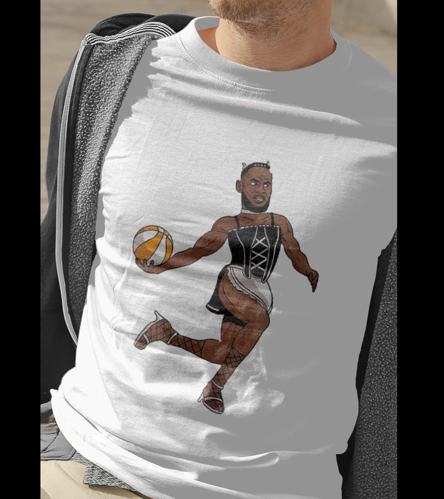 LeBron James Maid Outfit Basketball Crossover WNBA Fantasy T-Shirt