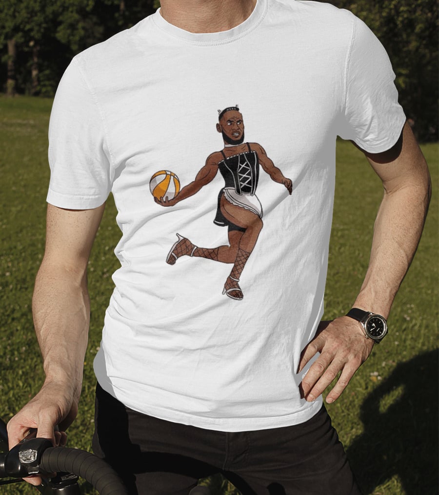 LeBron James Maid Outfit Basketball Crossover WNBA Fantasy T-Shirt