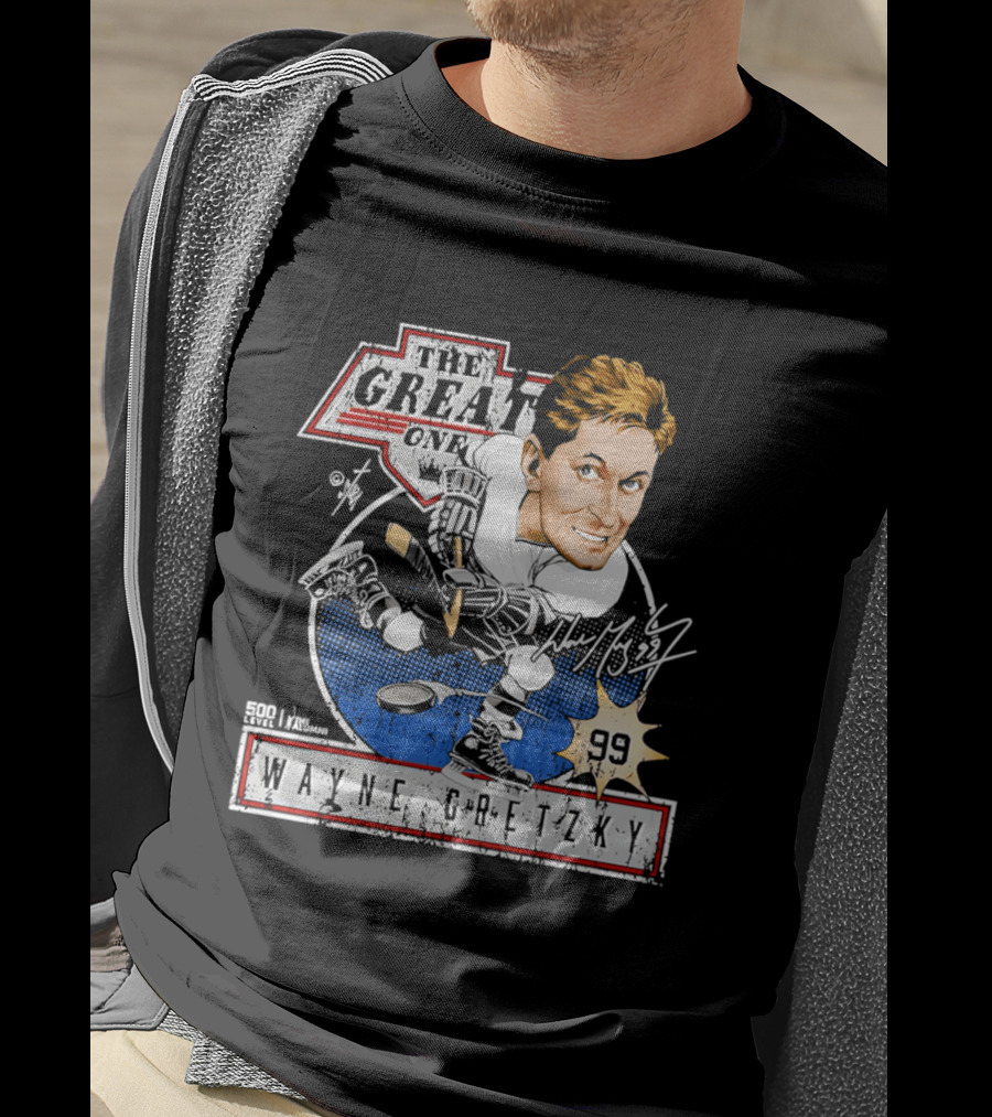 Wayne Gretzky The Great One Los Angeles Kings Caricature Bruce Stark Collection 99 T-Shirt