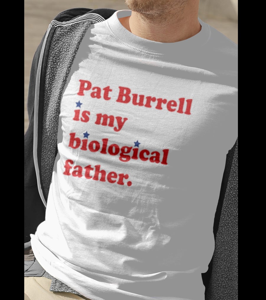 Pat Burrell Is My Biological Father Red Blue Star Dots T-Shirt