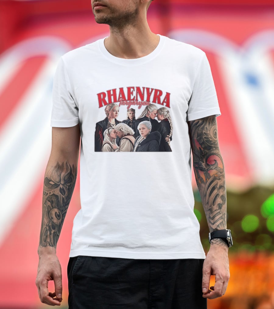 Rhaenyra Targaryen Photo Collage Bootleg Portraits T-Shirt