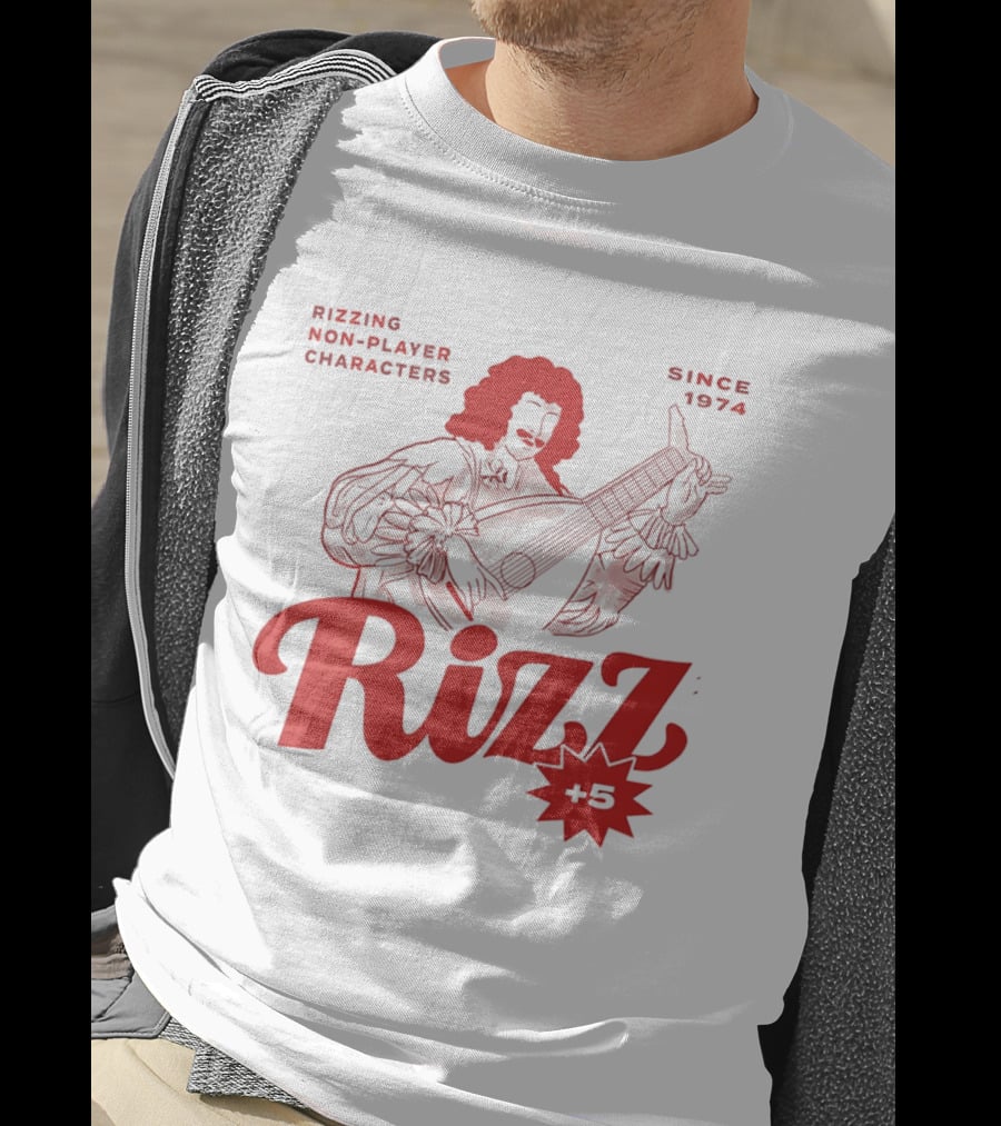Rizzing Non Player Characters Since 1974 Rizz +5 Bard T-Shirt