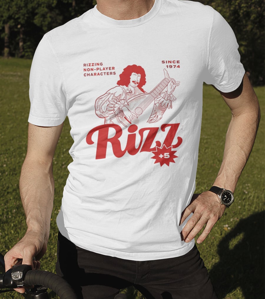 Rizzing Non Player Characters Since 1974 Rizz +5 Bard T-Shirt