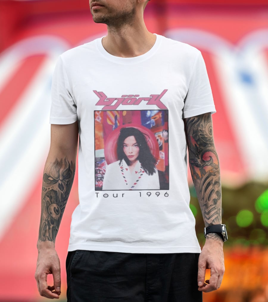 Björk Tour 1996 Post Icelandic Singer T-Shirt