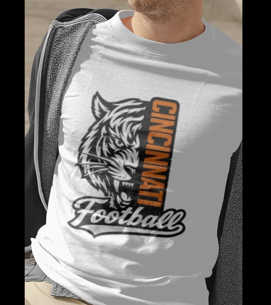 Cincinnati Football Tiger Tiger Iconic Team T-Shirt