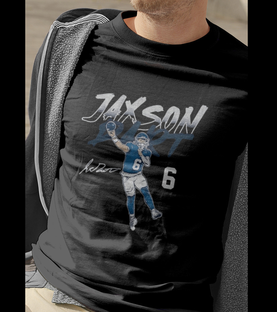 Jaxson Dart New York Giants Quarterback Number 6 Football Player T-Shirt