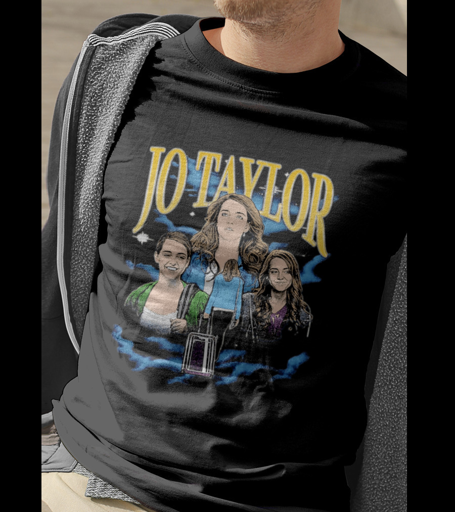Jo Taylor Collage With Scenes And Luggage T-Shirt