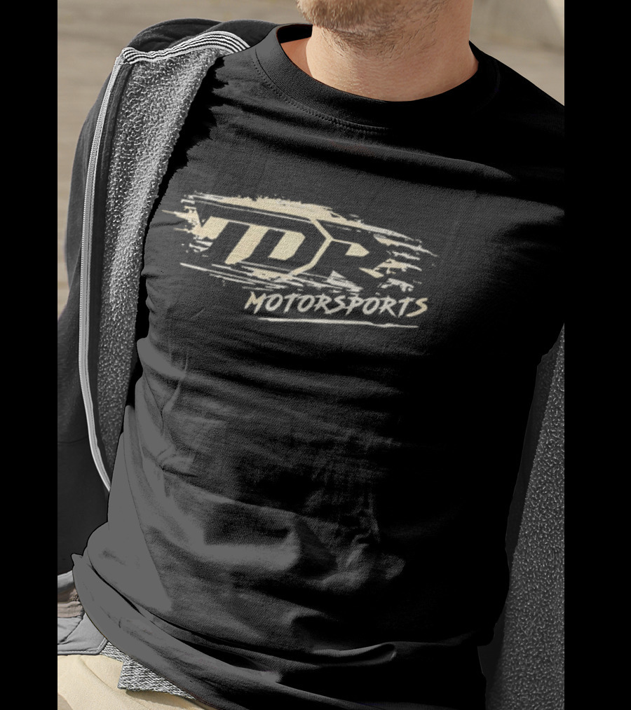 TDR Motorsports Distressed Brushstroke Paint Splatter Banner T-Shirt