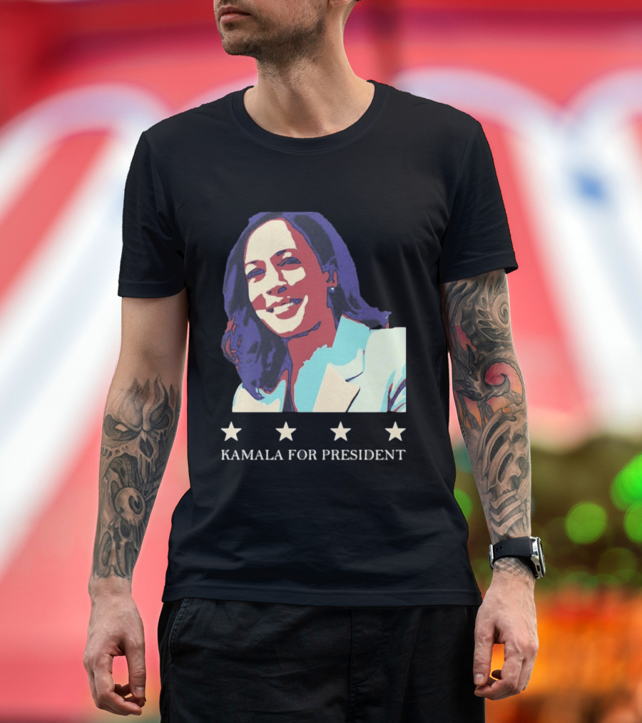 Kamala For President Pop Political Four Star T-Shirt