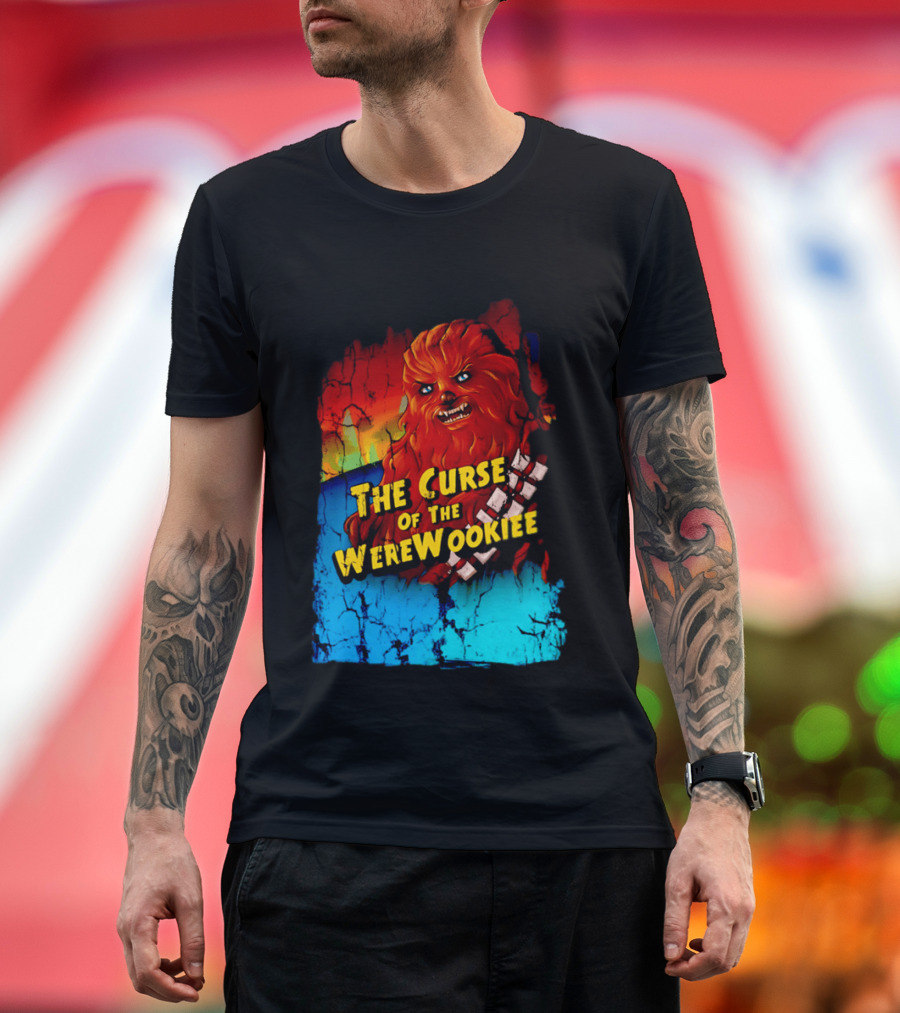 The Curse Of The WereWookiee Retro Horror Monster Mashup T-Shirt