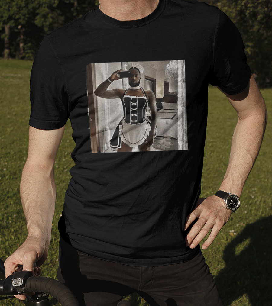 LeBron James Maid Costume Selfie T-Shirt
