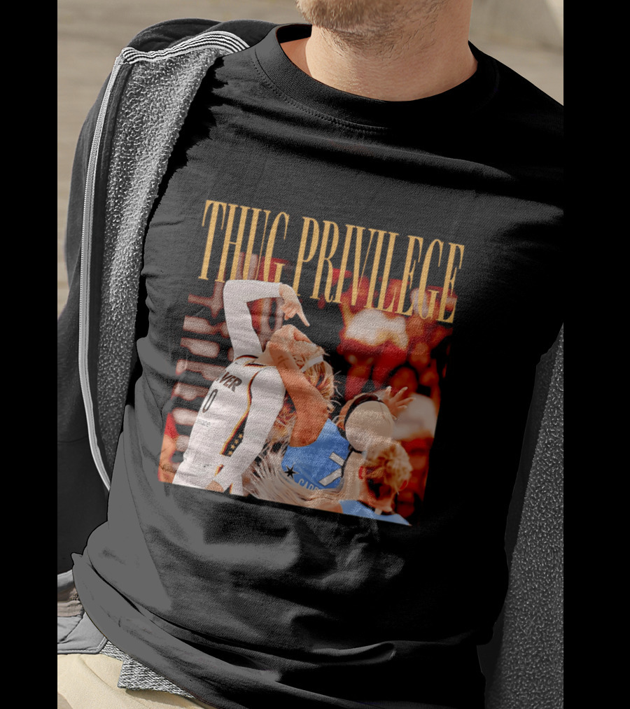 Thug Privilege Sophie Cunningham Basketball Action T-Shirt