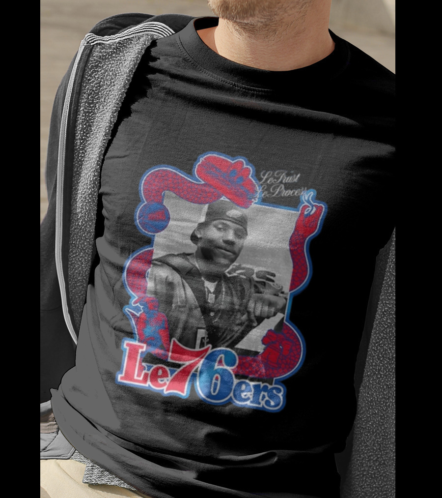 LeTrust LeProcess LeBron James Le76ers Snake Motif T-Shirt