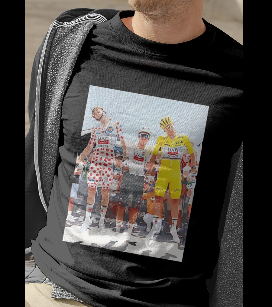 UAE Team Emirates XRG Sponsors Tour De France Cycling Jerseys T-Shirt