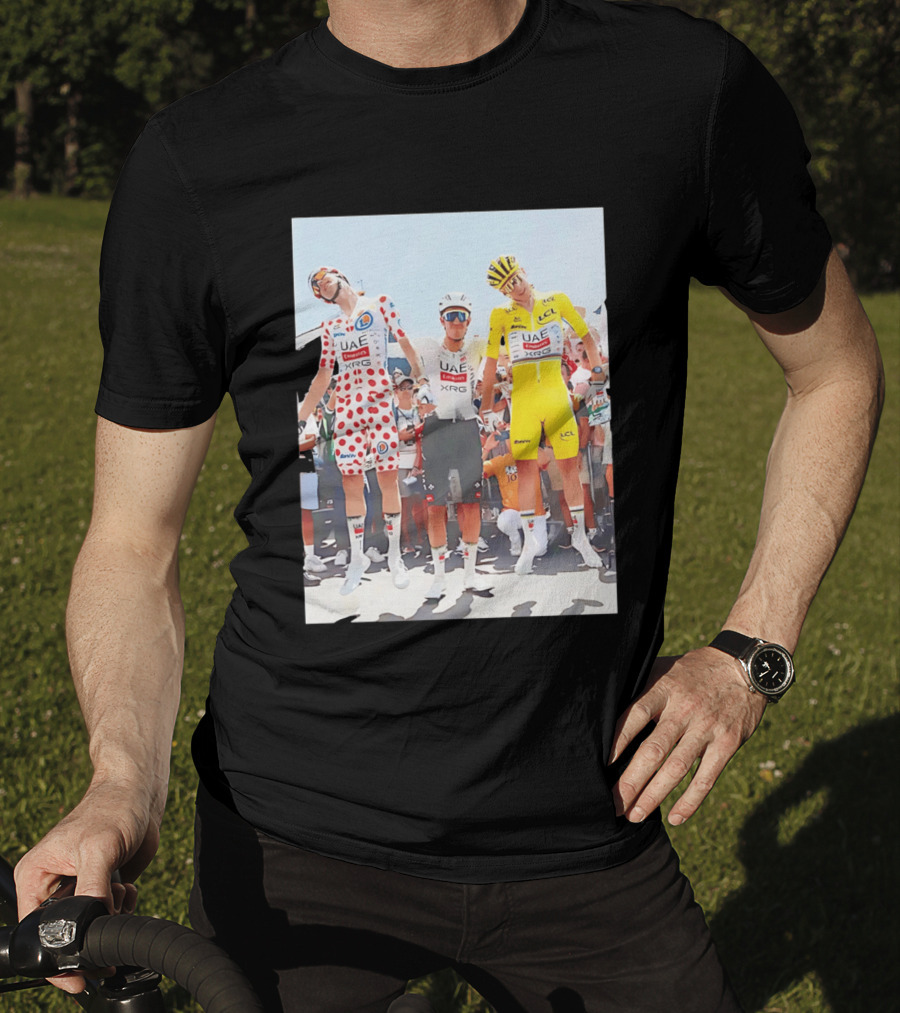 UAE Team Emirates XRG Sponsors Tour De France Cycling Jerseys T-Shirt