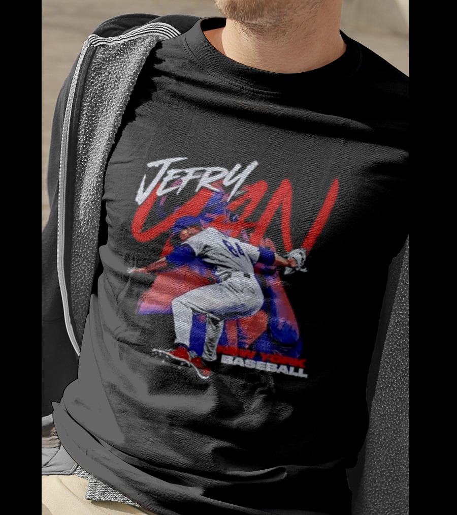 Jefry Yan New York Baseball Bootleg Pitcher Action Photo T-Shirt