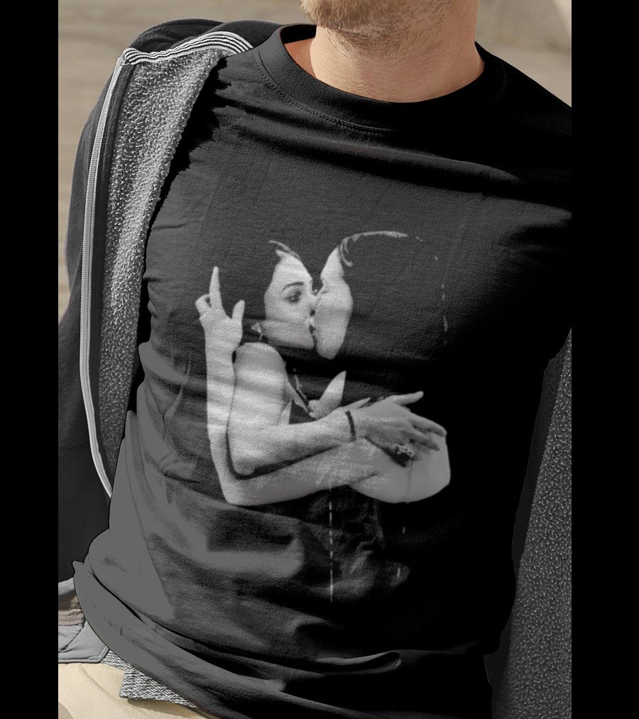 Nikita Rawal Viral Kiss Romantic Embrace T-Shirt