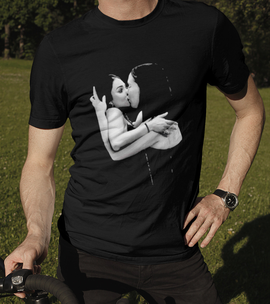 Nikita Rawal Viral Kiss Romantic Embrace T-Shirt