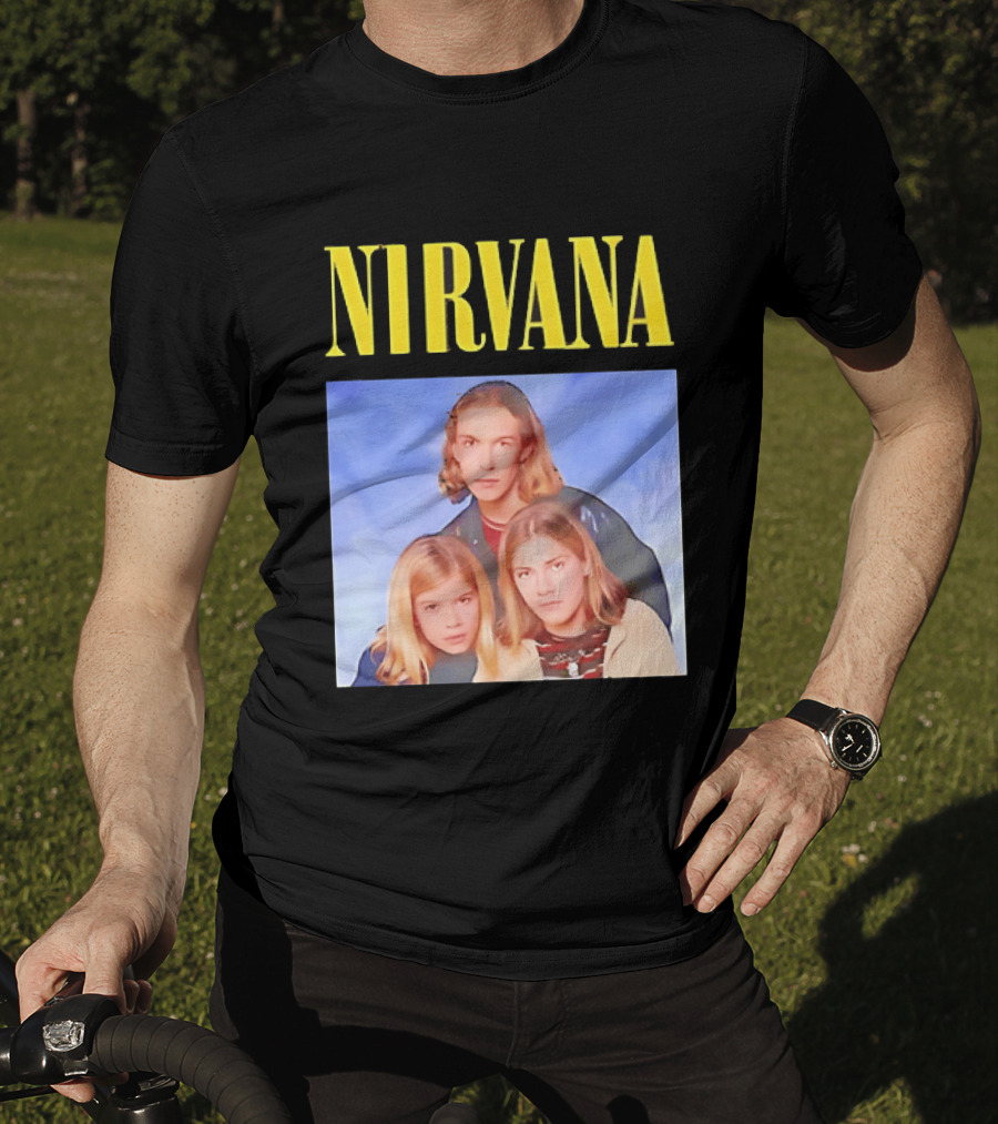 Nirvana Hanson Trio Blue Cloud Bootleg T-Shirt